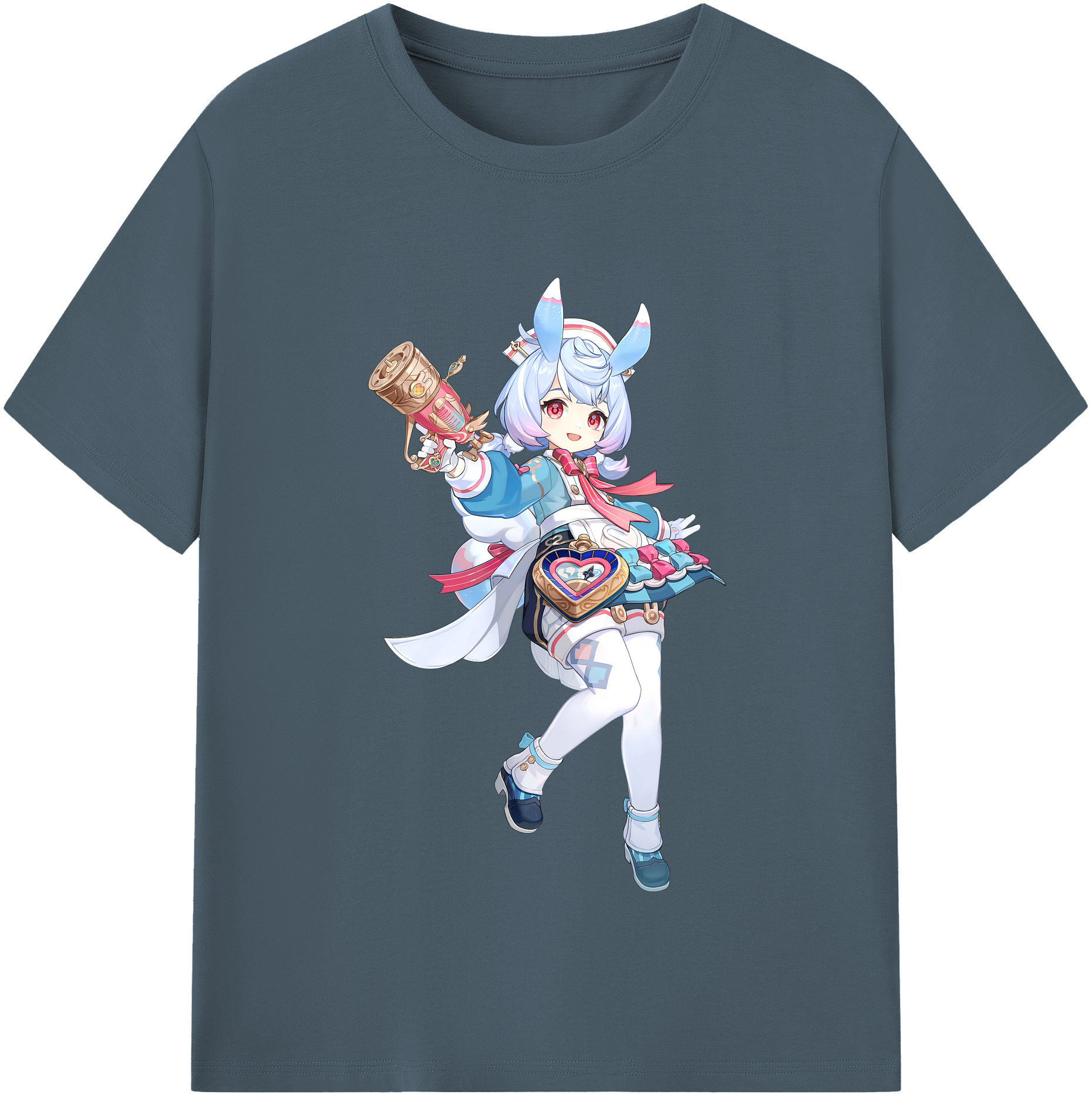 げんし神 シゲウィン genshin Shigewin 綿100％半袖Tシャツ（フロントプリント）